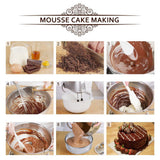 12 Pcs Stainless steel Round Cookie Biscuit Cutter Baking Metal Ring Molds for Dough Fondant Do