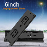 2pcs Mini Short Drawer Slides Furniture Guide Rail Full Extension Kitchen Cupboard Hardware 6in