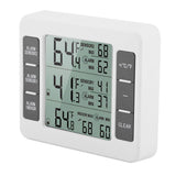 Wireless Digital Audible Alarm Refrigerator Thermometer with 2PCS Sensor Min/Maximum Display