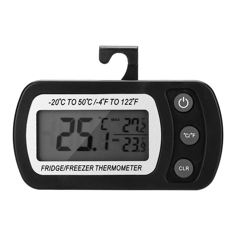 Kitchen Large LCD Refrigerator Fridge Freezer Digital Thermometer with Adjustable Stand Black In Australia - Darrahopens