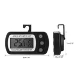 Kitchen Large LCD Refrigerator Fridge Freezer Digital Thermometer with Adjustable Stand Black