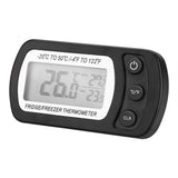 Kitchen Large LCD Refrigerator Fridge Freezer Digital Thermometer with Adjustable Stand Black