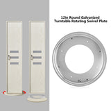 12inch Round Shape Galvanized Turntable Rotating Swivel Plate Kitchen Display Table Hardware