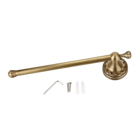 Antique Brass Bathroom Towel Holder Rack Single Pole Bar Clothes Hanger Shelf Wall Mount In Australia - Darrahopens