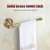 Antique Brass Bathroom Towel Holder Rack Single Pole Bar Clothes Hanger Shelf Wall Mount In Australia - Darrahopens