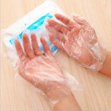 50pcs/Bag PE Clear Disposable Gloves Safe for Food Preparing Medical Restaurant Hairdressing In Australia - Darrahopens
