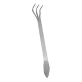 Stainless Steel Root Rake 3-Prong Loosen Soil Bonsai Tree Tools with Ergonomic Handle
