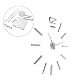 3D Mirror Luxury Modern DIY Large Wall Clock Surface Sticker Room Art Home Office Decor Silver In Australia - Darrahopens