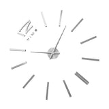 3D Mirror Luxury Modern DIY Large Wall Clock Surface Sticker Room Art Home Office Decor Silver In Australia - Darrahopens