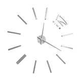 3D Mirror Luxury Modern DIY Large Wall Clock Surface Sticker Room Art Home Office Decor Silver In Australia - Darrahopens