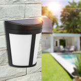 Solar Powered Wall Mount Light Outdoor Garden Landscape Fence Yard Lamp Pure White In Australia - Darrahopens