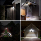 Solar Powered Wall Mount Light Outdoor Garden Landscape Fence Yard Lamp Pure White In Australia - Darrahopens