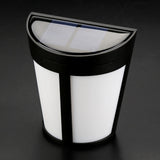Solar Powered Wall Mount Light Outdoor Garden Landscape Fence Yard Lamp Pure White