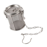 Stainless Steel Tea Ball Strainer Soup Seasonings Seperation Basket Spice Filter 8 x 10cm