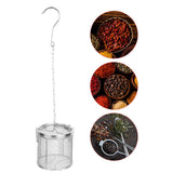 Stainless Steel Tea Ball Strainer Soup Seasonings Seperation Basket Spice Filter 10 x 10cm