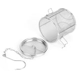 Stainless Steel Tea Ball Strainer Soup Seasonings Seperation Basket Spice Filter 10 x 10cm