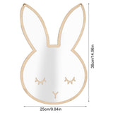 Nordic Acrylic Decorative Mirror Wall Sticker Decal Children Kids Room Art Home Decor #Rabbit In Australia - Darrahopens