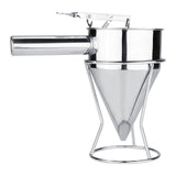Stainless Steel Baking Funnel Cake Desserts Cooking Tools with Rack for Home Kitchen Bakery Use