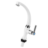 ABS Plastic Single Cold Faucet Water Tap Kitchen Sink Bathroom Basin Accessories G1/2(Straight) In Australia - Darrahopens