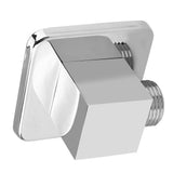 Solid Brass Chrome Finish Square Hand Shower Outlet Elbow Angle Valve Concealed Wall Mounted