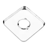 Solid Brass Chrome Finish Square Hand Shower Outlet Elbow Angle Valve Concealed Wall Mounted