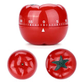 Tomato Shaped Mechanical 60 Minutes Countdown Timer Kitchen Cooking & Baking Helper 7.2 x 5.5cm