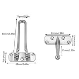 Heavy Duty Zinc Alloy Safety Guard Security Door Lock Latch for Home Hotel Door In Australia - Darrahopens