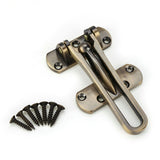 Heavy Duty Zinc Alloy Safety Guard Security Door Lock Latch for Home Hotel Door (Bronze) In Australia - Darrahopens