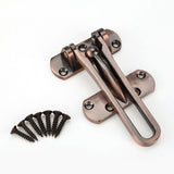 Heavy Duty Zinc Alloy Safety Guard Security Door Lock Latch for Home Hotel Door (Red Bronze) In Australia - Darrahopens