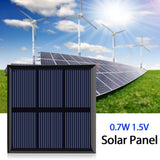 0.7W 1.5V Mini Portable Solar Panel DIY Power Module Charger for 1.2V Battery with Wire 70*70MM