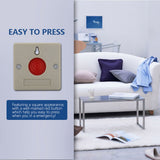 DC 24V Wired Safe Security Plastic Family Office Mini Emergency Alarm Panic Push Button In Australia - Darrahopens