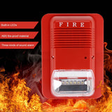 Sound & Light Fire Alarm Warning Strobe Horn Alert Safety System Sensor for Home Office Hotel