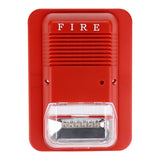 Sound & Light Fire Alarm Warning Strobe Horn Alert Safety System Sensor for Home Office Hotel