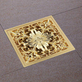 Antique Brass Square Floor Drain with Strainer Bathroom Washroom Drainage & Clean Accessories In Australia - Darrahopens