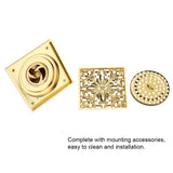 Antique Brass Square Floor Drain with Strainer Bathroom Washroom Drainage & Clean Accessories In Australia - Darrahopens