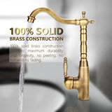 Antique Retro Style Solid Brass Kitchen Bathroom Basin Sink Faucet Hot Cold Pipes Mixer Tap In Australia - Darrahopens