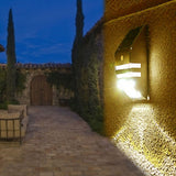 Solar Powered PIR Motion Sensor 2 LED Path Wall Light Garden Security Lamps Silver Pure White In Australia - Darrahopens