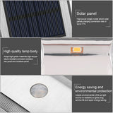 Solar Powered PIR Motion Sensor 2 LED Path Wall Light Garden Security Lamps Silver Pure White In Australia - Darrahopens