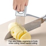 Stainless Steel Onion Holder Fruits Veg Meat Cutter Slicer Peeler Chopper with 10 Prongs In Australia - Darrahopens