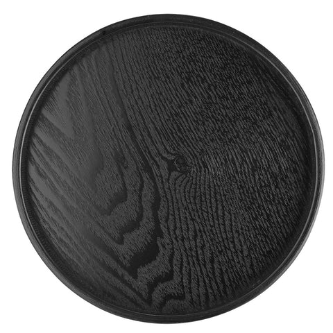 Round Shape Solid Wood Tea Coffee Snack Food Meals Serving Tray Plate Restaurant Trays 21cm In Australia - Darrahopens