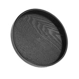 Round Shape Solid Wood Tea Coffee Snack Food Meals Serving Tray Plate Restaurant Trays 21cm