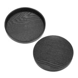Round Shape Solid Wood Tea Coffee Snack Food Meals Serving Tray Plate Restaurant Trays 21cm