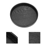 Round Shape Solid Wood Tea Coffee Snack Food Meals Serving Tray Plate Restaurant Trays 21cm