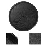 Round Shape Solid Wood Tea Coffee Snack Food Meals Serving Tray Plate Restaurant Trays 21cm