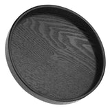 Round Shape Solid Wood Tea Coffee Snack Food Meals Serving Tray Plate Restaurant Trays 24cm