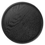 Round Shape Solid Wood Tea Coffee Snack Food Meals Serving Tray Plate Restaurant Trays 24cm