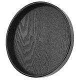 Round Shape Solid Wood Tea Coffee Snack Food Meals Serving Tray Plate Restaurant Trays 24cm