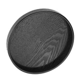 Round Shape Solid Wood Tea Coffee Snack Food Meals Serving Tray Plate Restaurant Trays 27cm