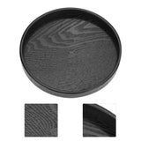 Round Shape Solid Wood Tea Coffee Snack Food Meals Serving Tray Plate Restaurant Trays 27cm