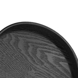 Round Shape Solid Wood Tea Coffee Snack Food Meals Serving Tray Plate Restaurant Trays 27cm